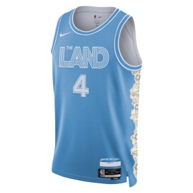 Män Cleveland Cavaliers Tröja Evan Mobley Nike 2024-25 City Edition Blå Swingman